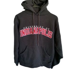Vintage University of Indianapolis Hoodie Sweatshirt Embroidered Size Small